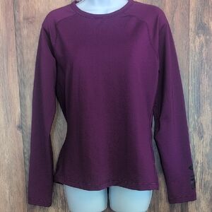Fila Women's Rich Purple Long Sleeve Shirt L              D329